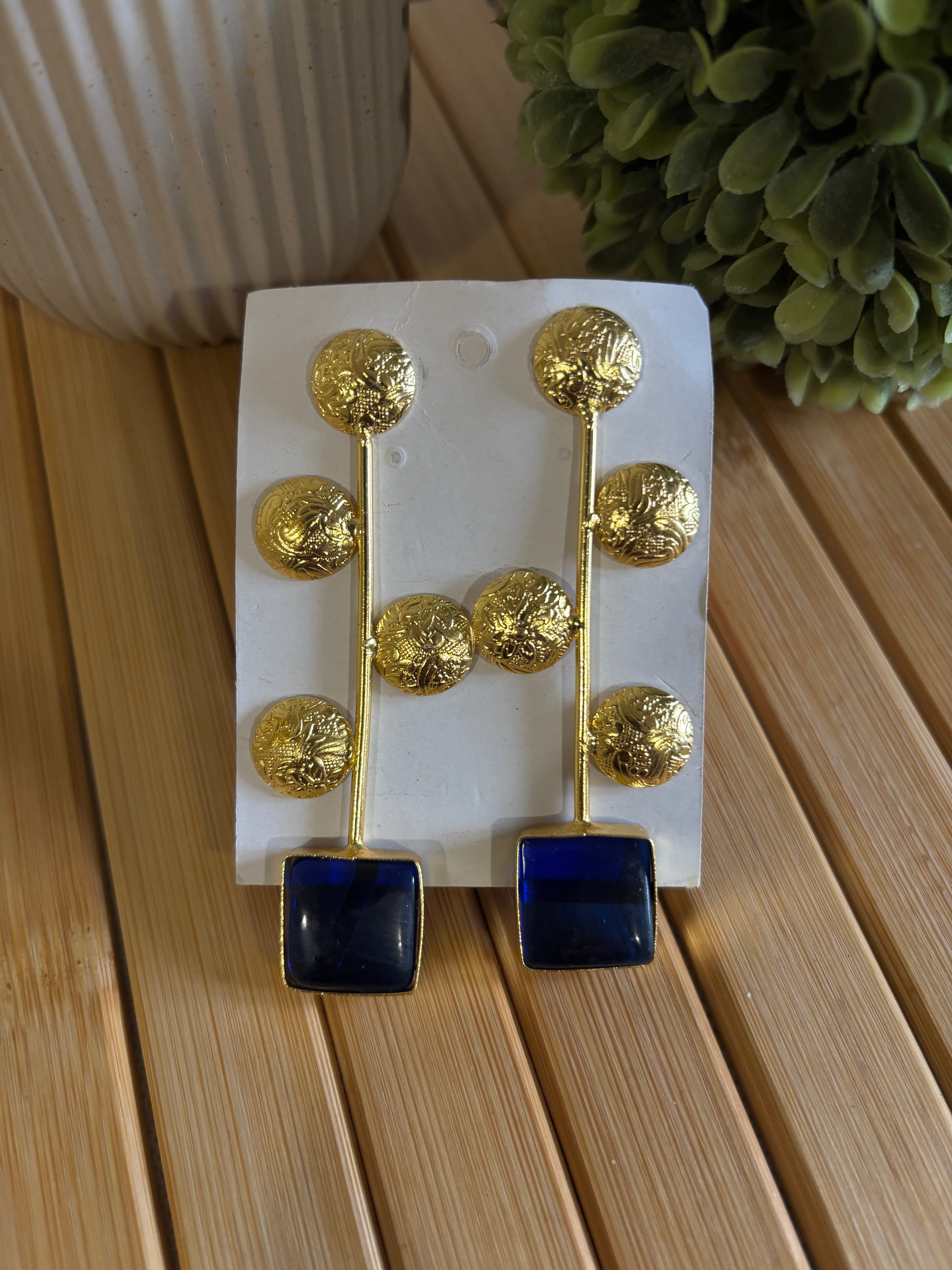 Crystal Square Earring