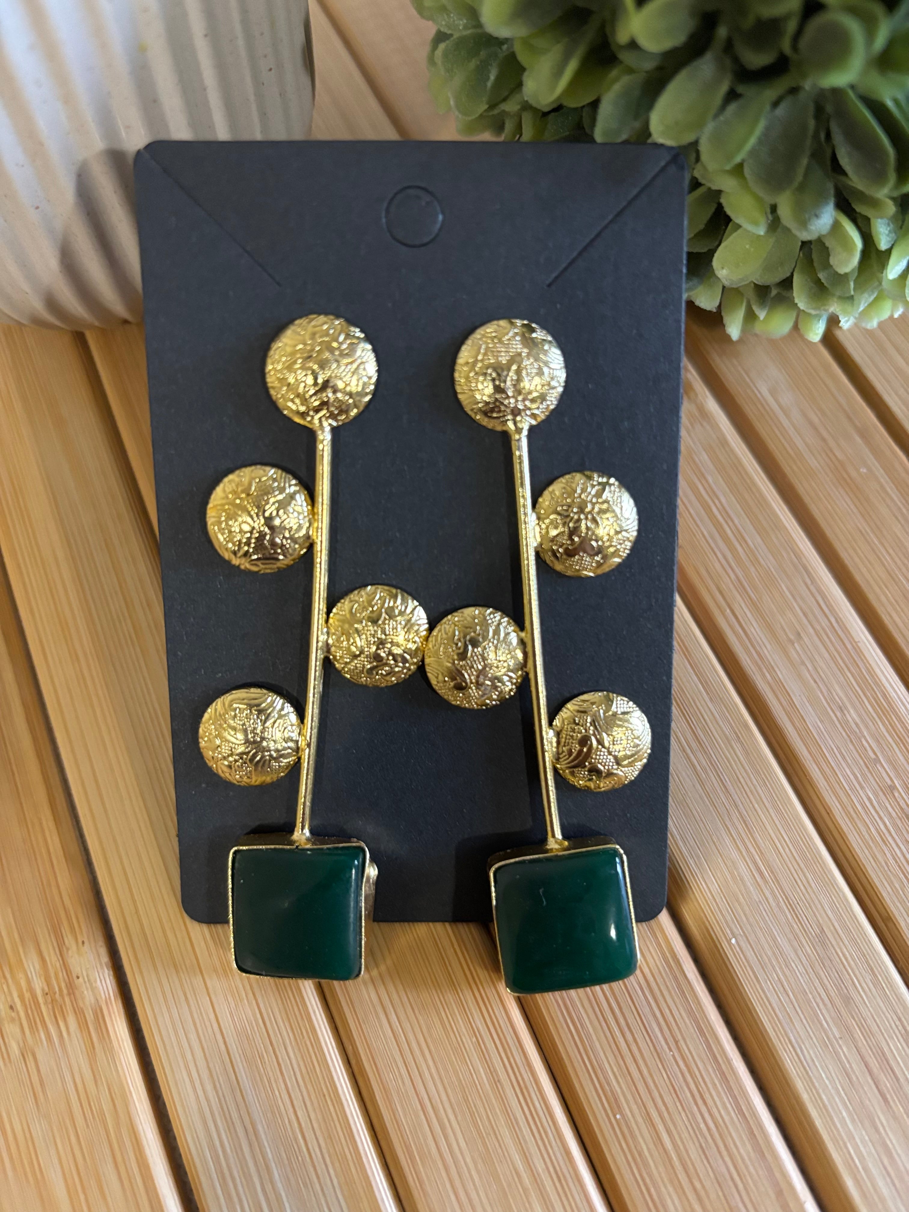 Crystal Square Earring
