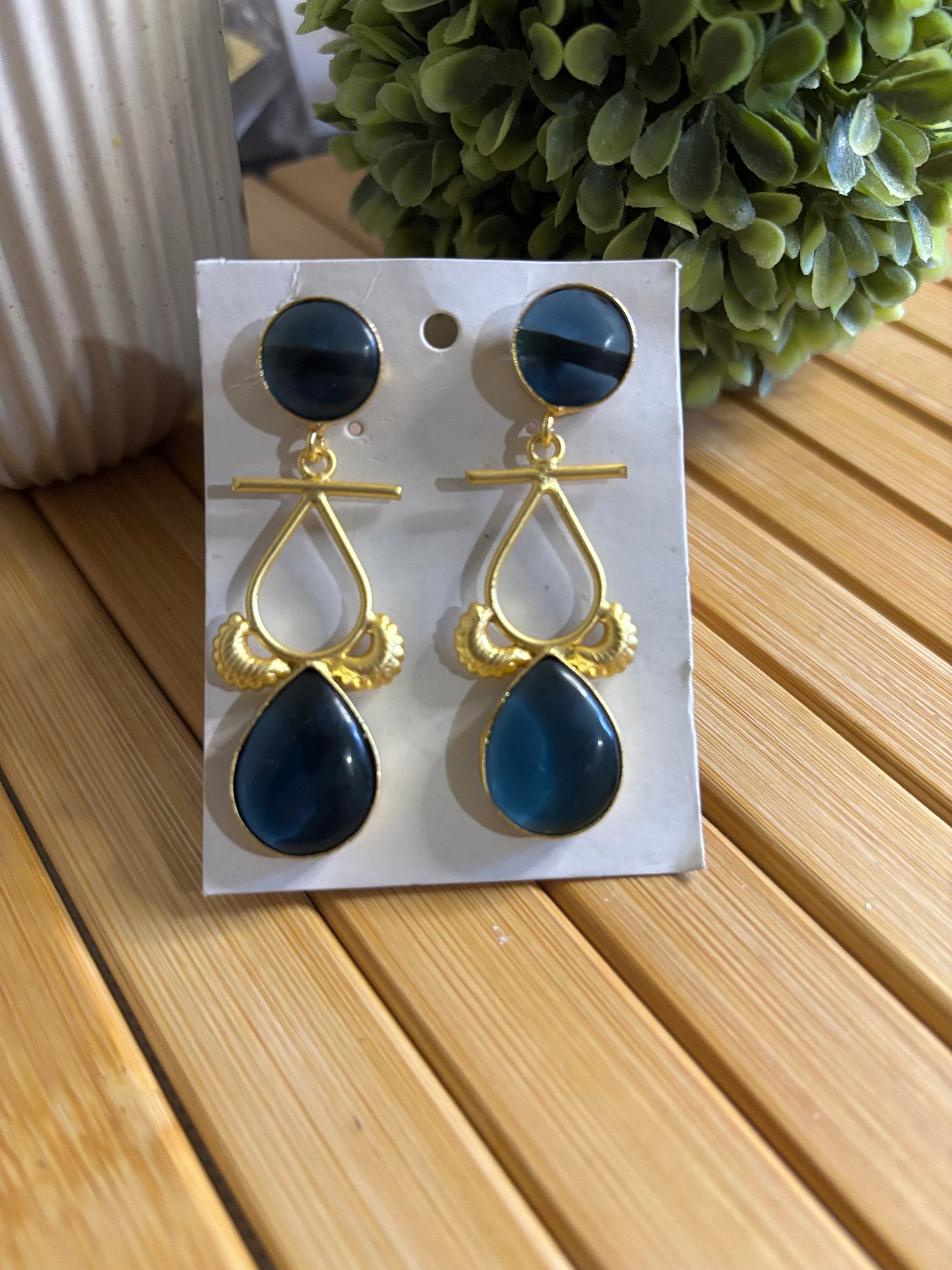 Blue Drop Earring