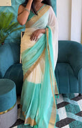 Dual Tone Soft Mul Cotton Saree