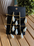 White Lamp Earring