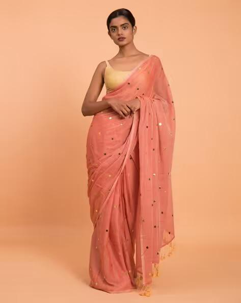 Viral Rashmika Mandanna Khadi Cotton Saree
