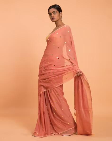 Viral Rashmika Mandanna Khadi Cotton Saree